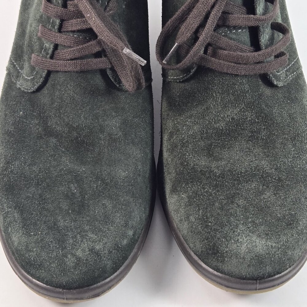 Legero Women Ankle Boots Women’s US 7.5 UK 4.5 Gore-Tex Green Suede Wedge - Picture 4 of 11